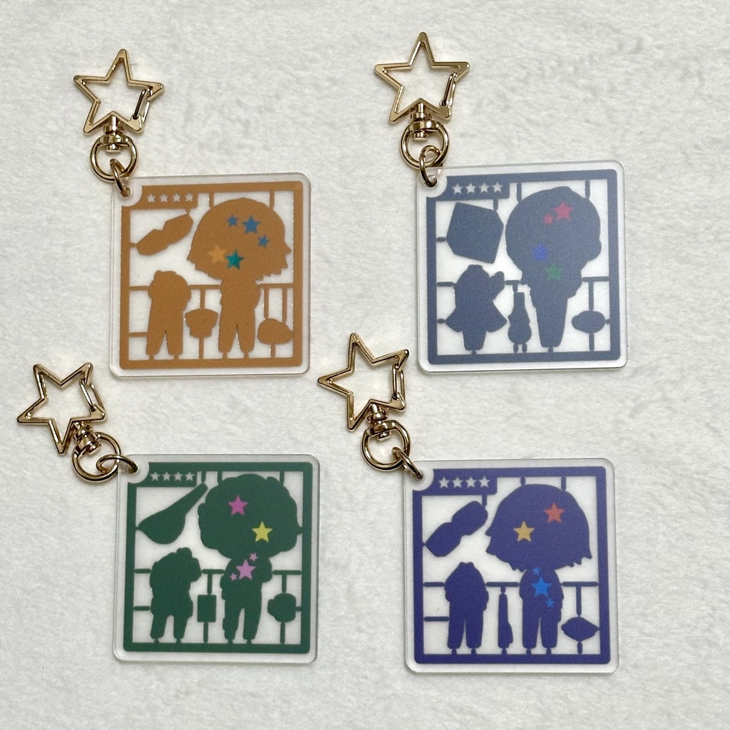 【アクキー】プラモデル風メジャーヒーロー アクリルキーホルダー