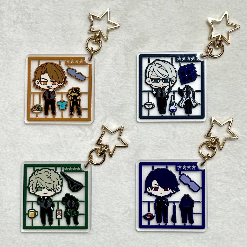 【アクキー】プラモデル風メジャーヒーロー アクリルキーホルダー