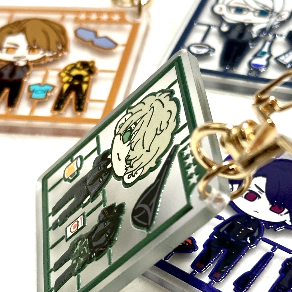 【アクキー】プラモデル風メジャーヒーロー アクリルキーホルダー