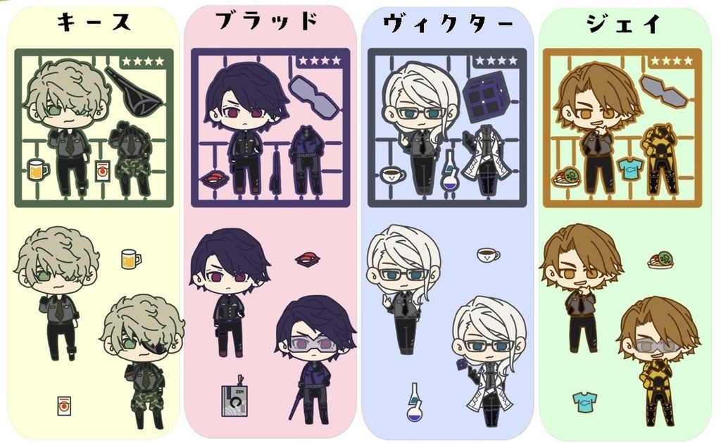 【マグネット】プラモデル風メジャーヒーロー マグネット