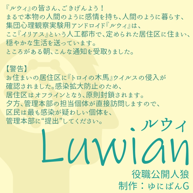 役職公開人狼『Luwian』