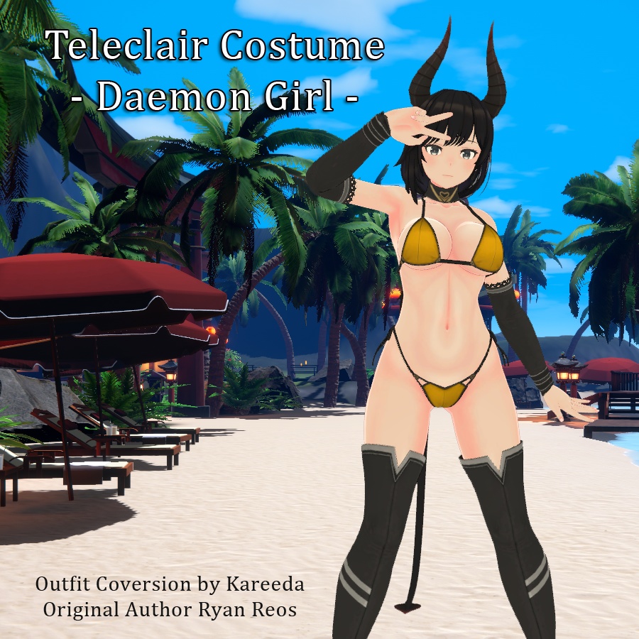 【テレクレア用衣装】Teleclair Daemon Girl Outfit