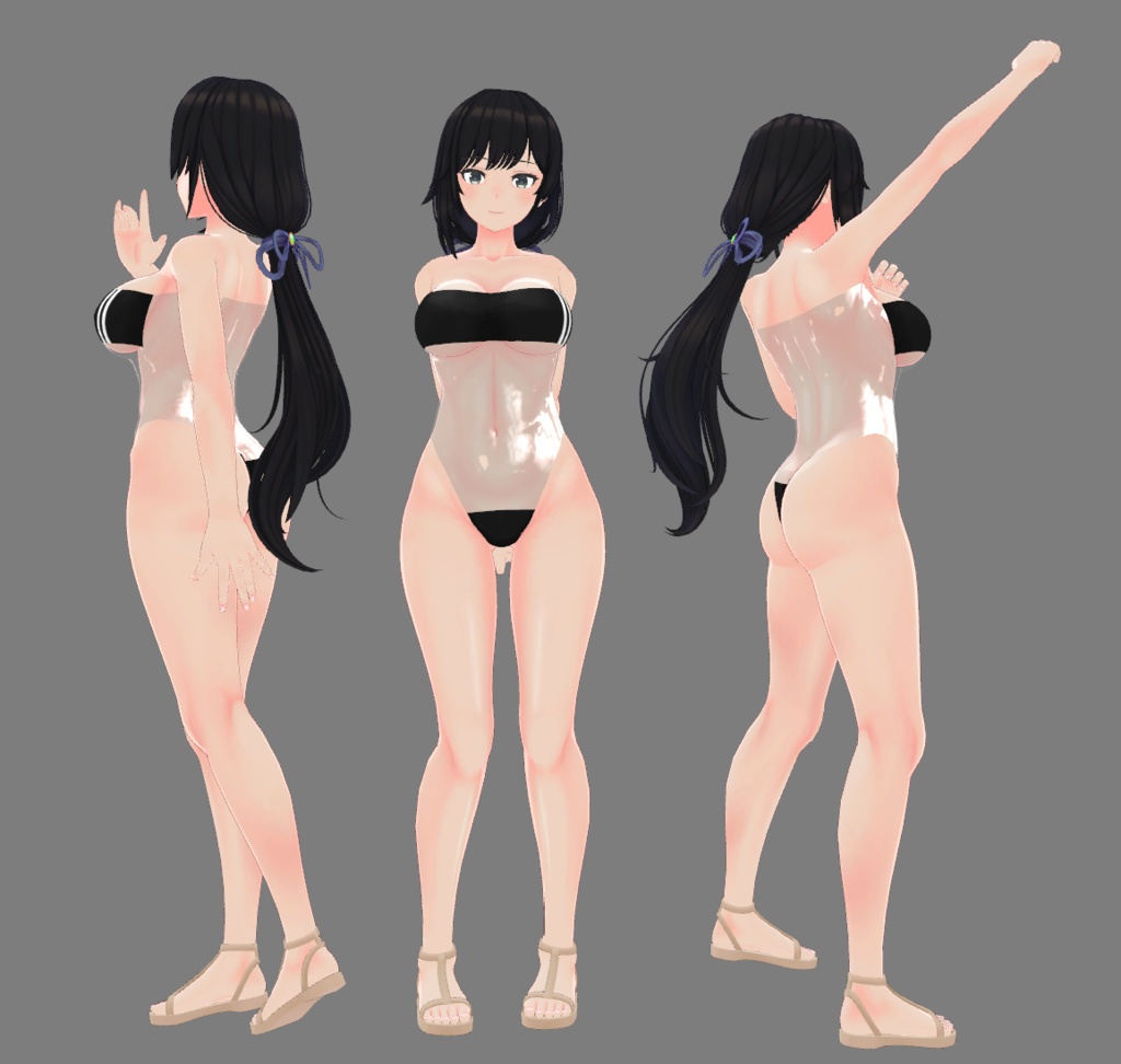 【テレクレア用衣装】Teleclair Gris Swimsuit