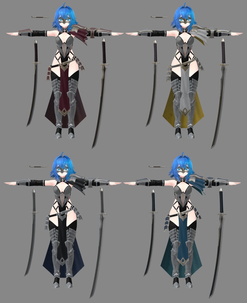 「竜胆」Rindo Blade Dancer Outfit