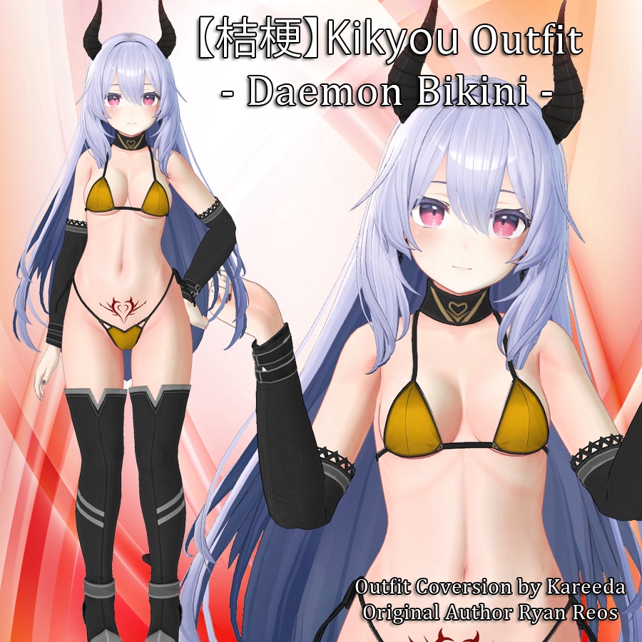 【桔梗】Kikyo Daemon Girl Bikini