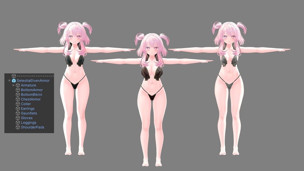 【セレスティア用】Selestia Outfit - Elf Sword Master