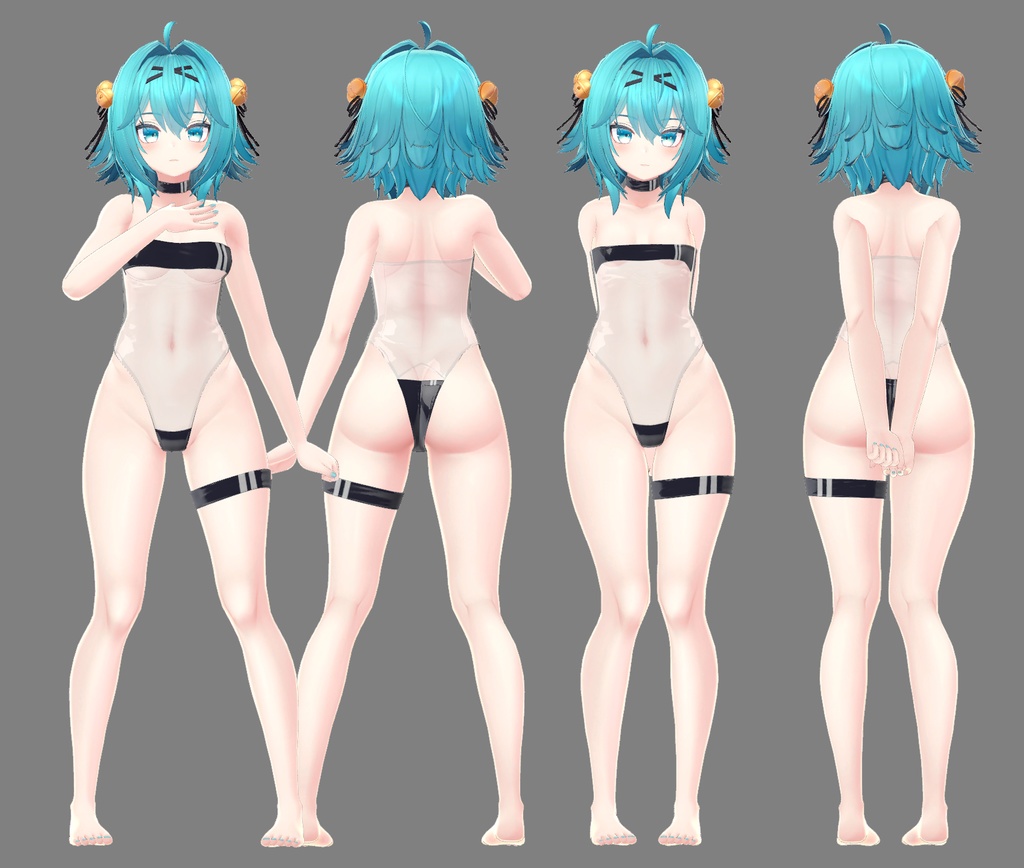 「竜胆」Rindo Gris Swimsuit