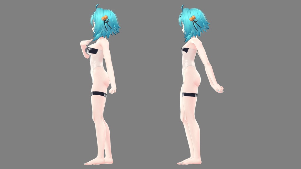 「竜胆」Rindo Gris Swimsuit