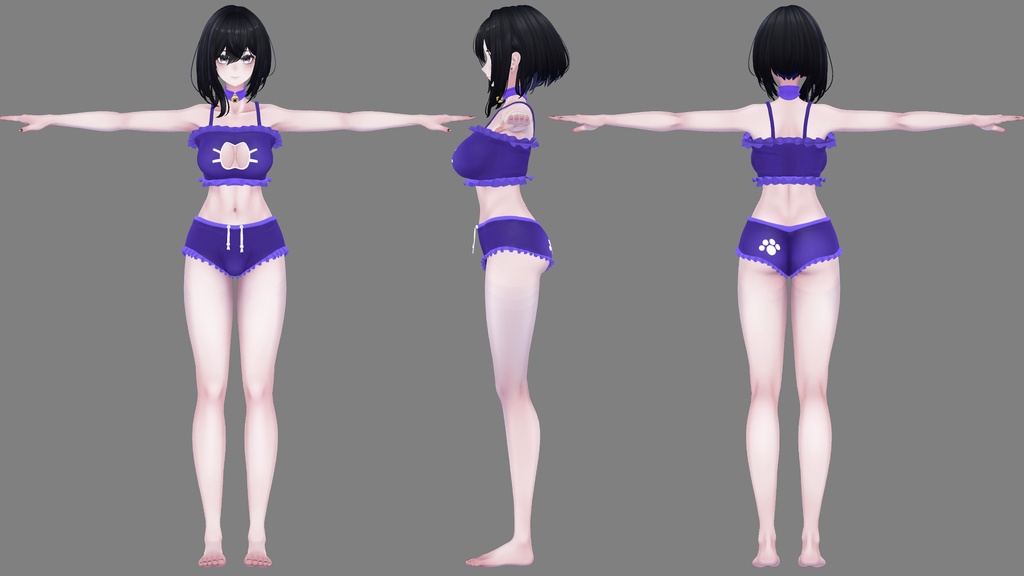 Lasyusha〈ラシューシャ〉 - Neko Swimsuit