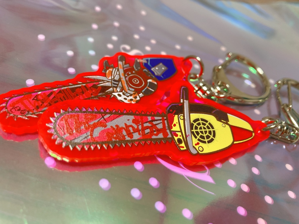 チェーンソーアクリルキーホルダー