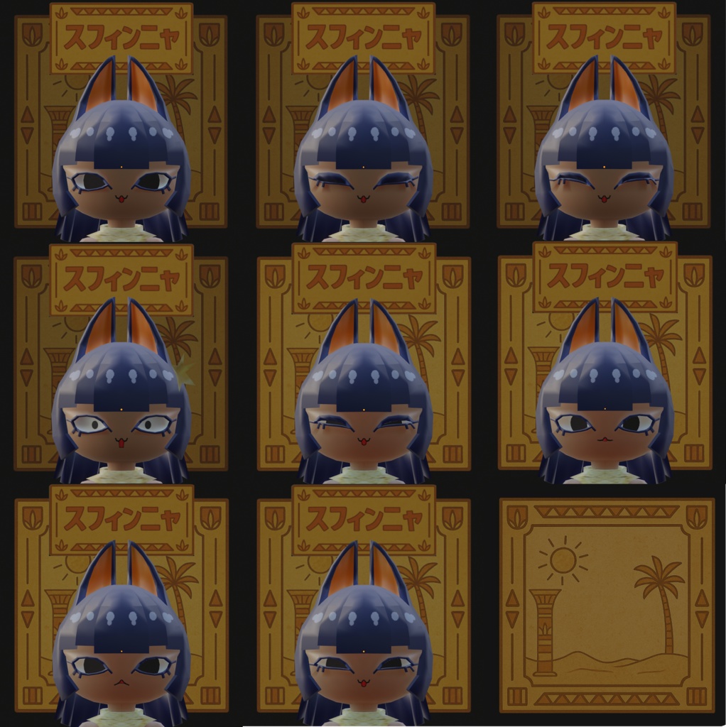 【オリジナル3Dモデル】スフィンニャ