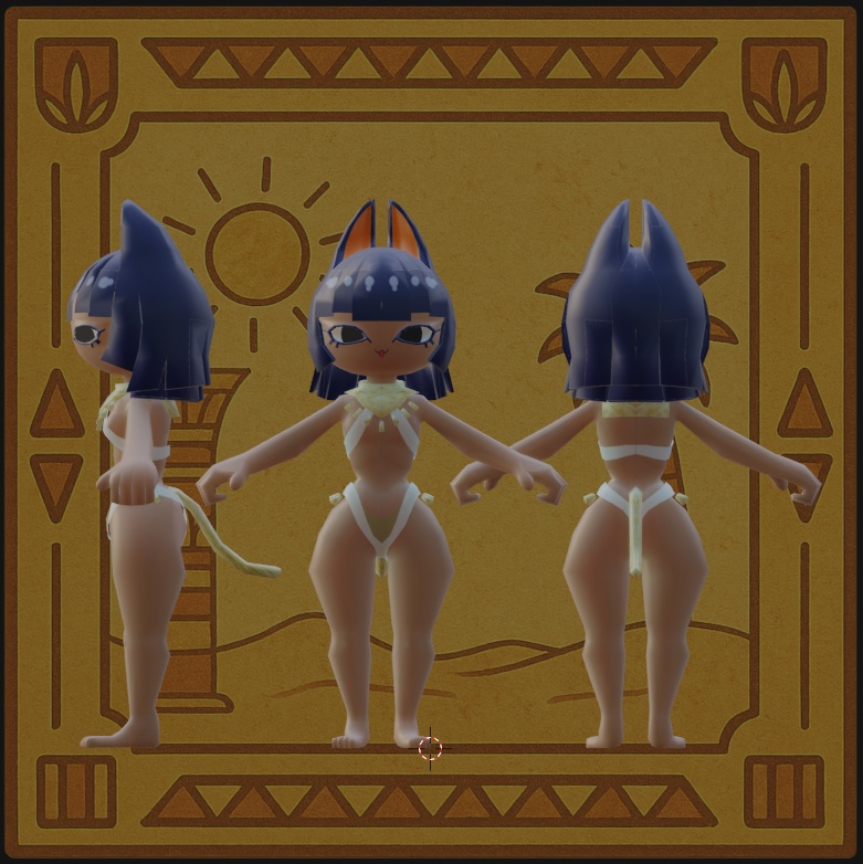 【オリジナル3Dモデル】スフィンニャ