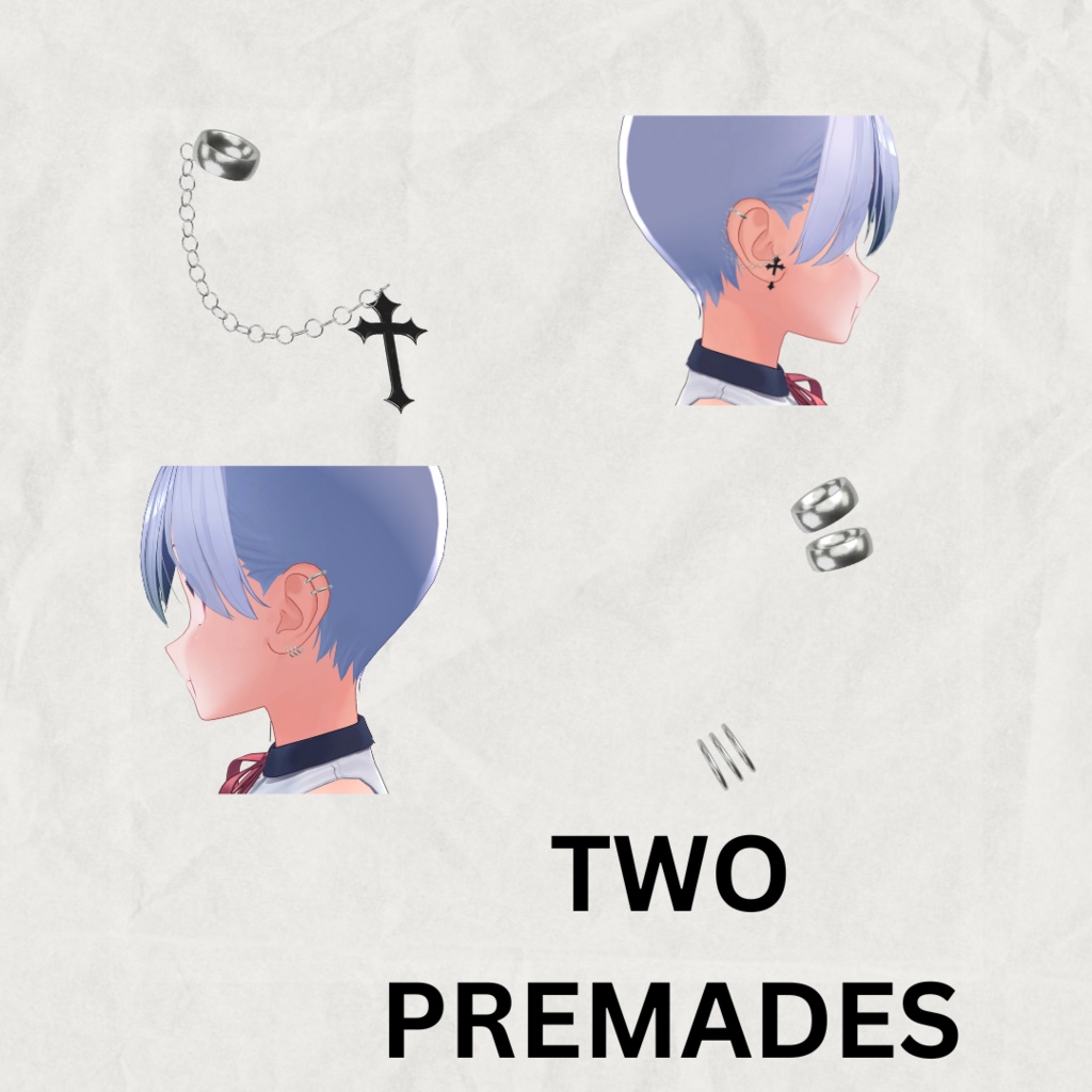 Gothic Cross Earring Set | ゴシッククロスイヤリングセット