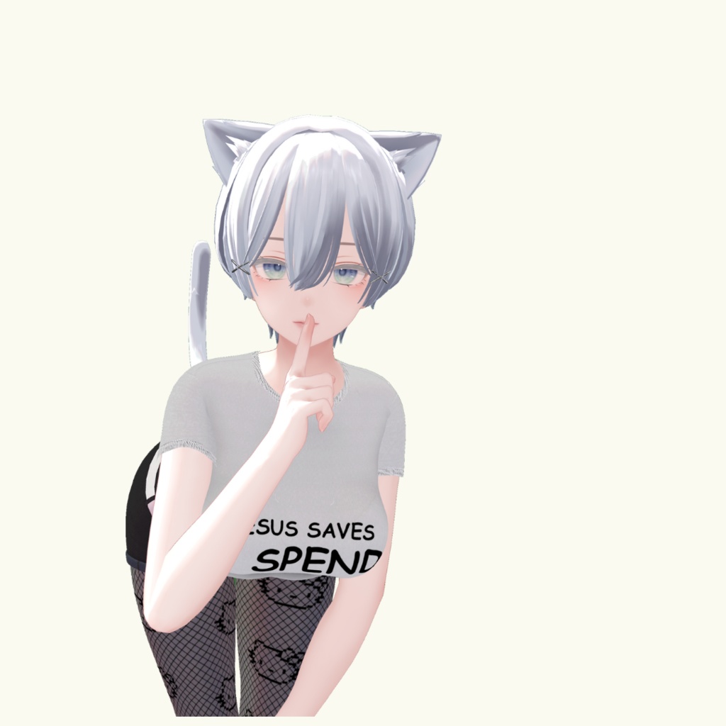 ALT GIRL CROP TOP SET | オルタナティブガールクロップトップセット | VRCHAT | CLOTHING | SHINRA