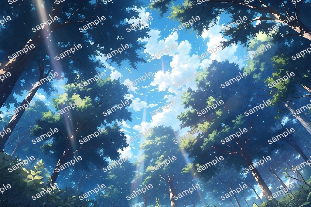 【背景素材】セット販売&単品販売「森林」全3種類【空・地面・洞窟】