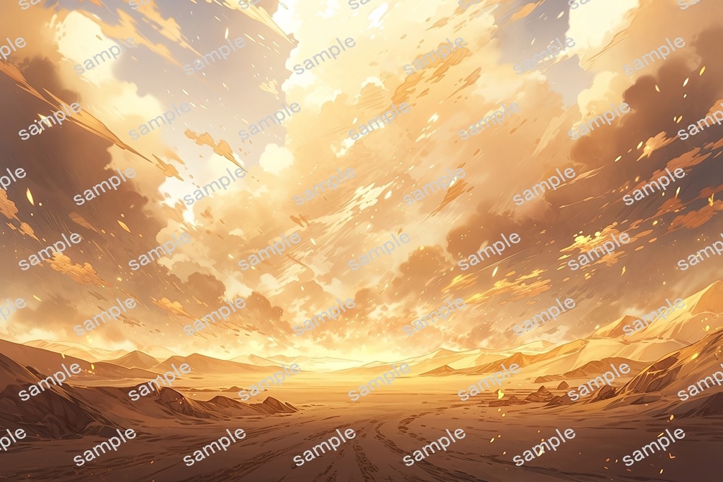 【背景素材】セット販売&単品販売「砂漠」全3種類【空・地面・水辺】