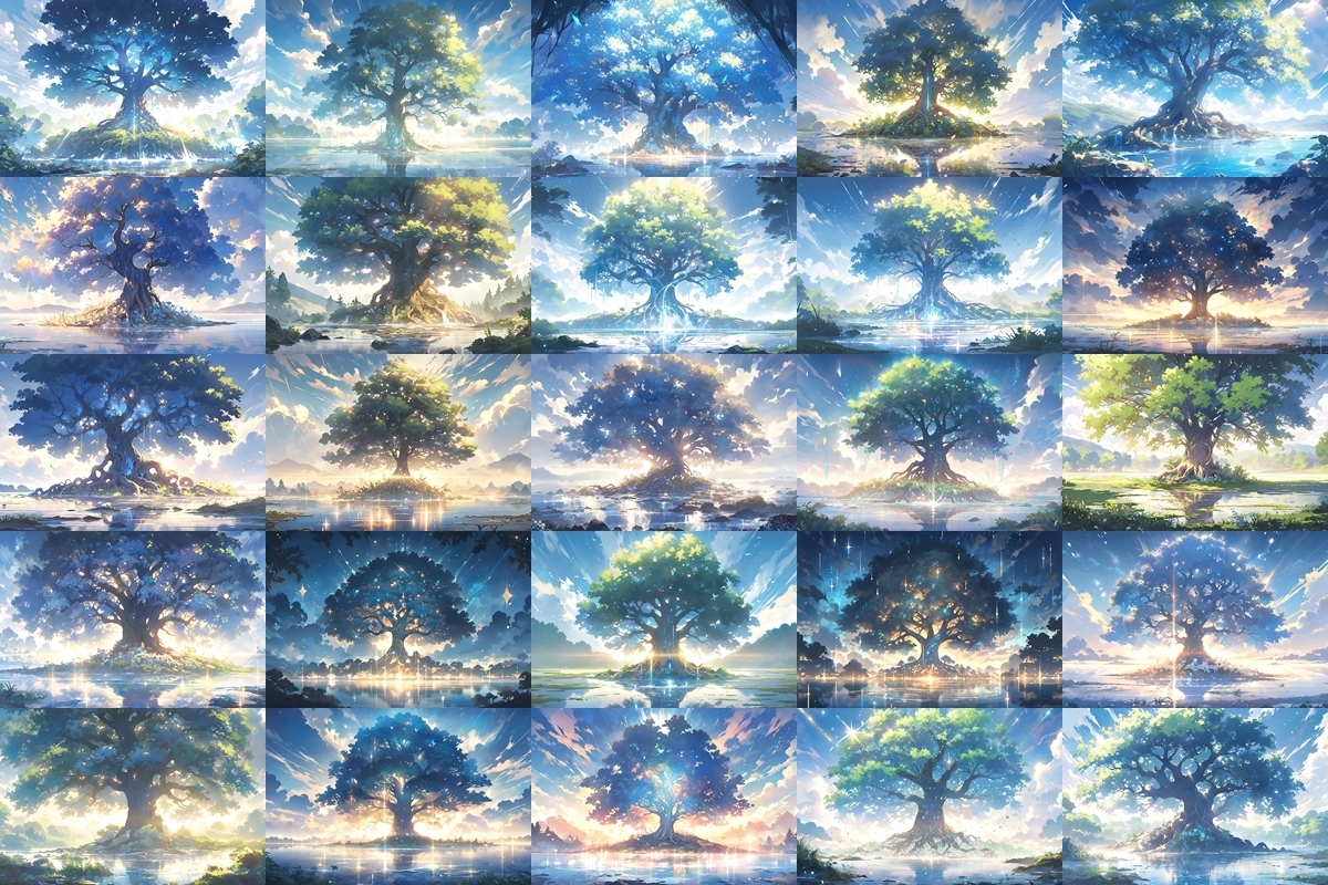 【背景素材】セット販売&単品販売「巨大樹」全3種類【昼間・夜中・夕方】 - KOKUSI DL BASE - BOOTH