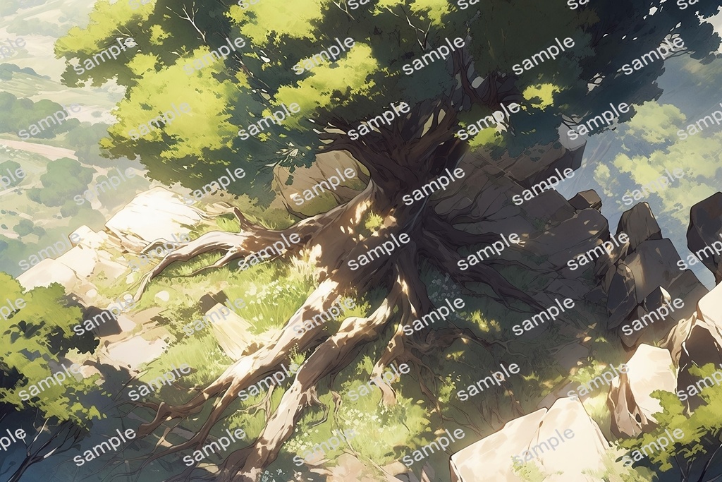 【背景素材】セット販売&単品販売「巨大樹」全3種類【雪・空・地面】