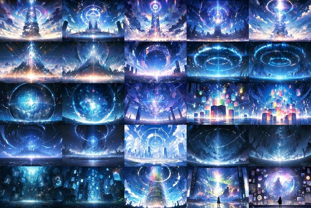 【背景素材】セット販売&単品販売「〇〇世界」全2種類【電子&自然】