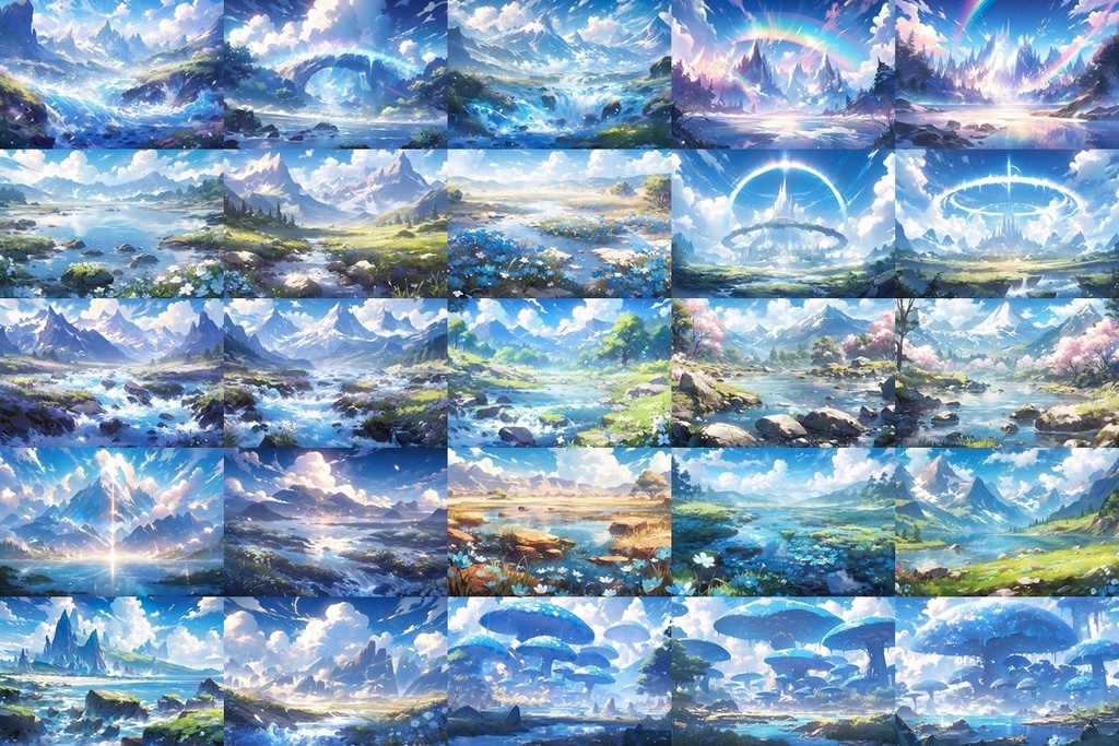 【背景素材】セット販売&単品販売「〇〇世界」全2種類【電子&自然】