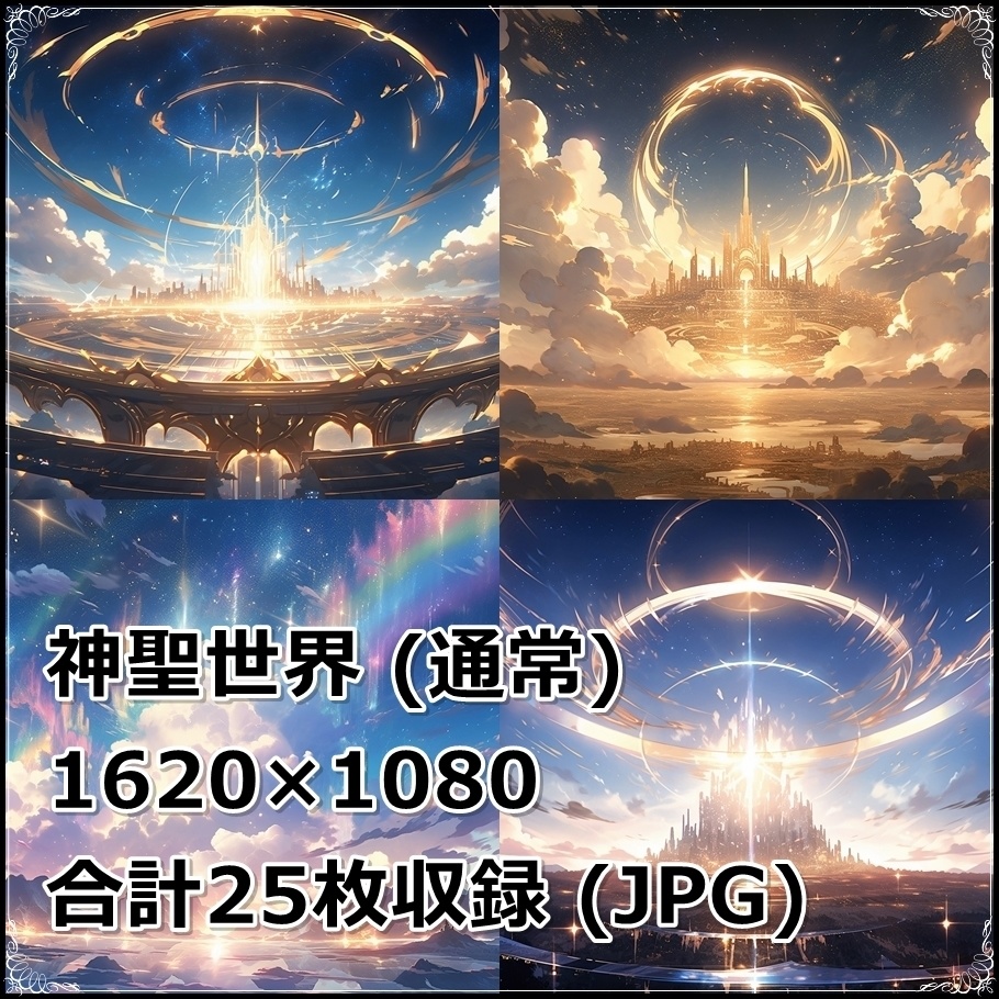 【背景素材】セット販売＆単品販売「〇〇世界」全２種類【神聖＆深淵】