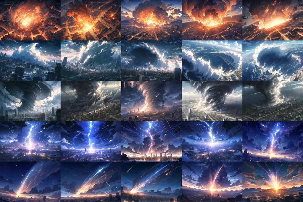 【背景素材】セット販売&単品販売「〇〇世界」全2種類【幻想&厄災】