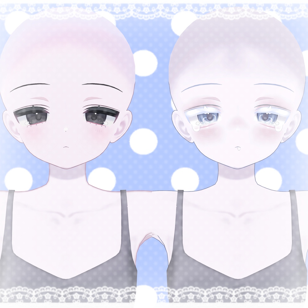 【うらら/Urara】涙目ドール | Teary Doll Makeup & Eye Texture