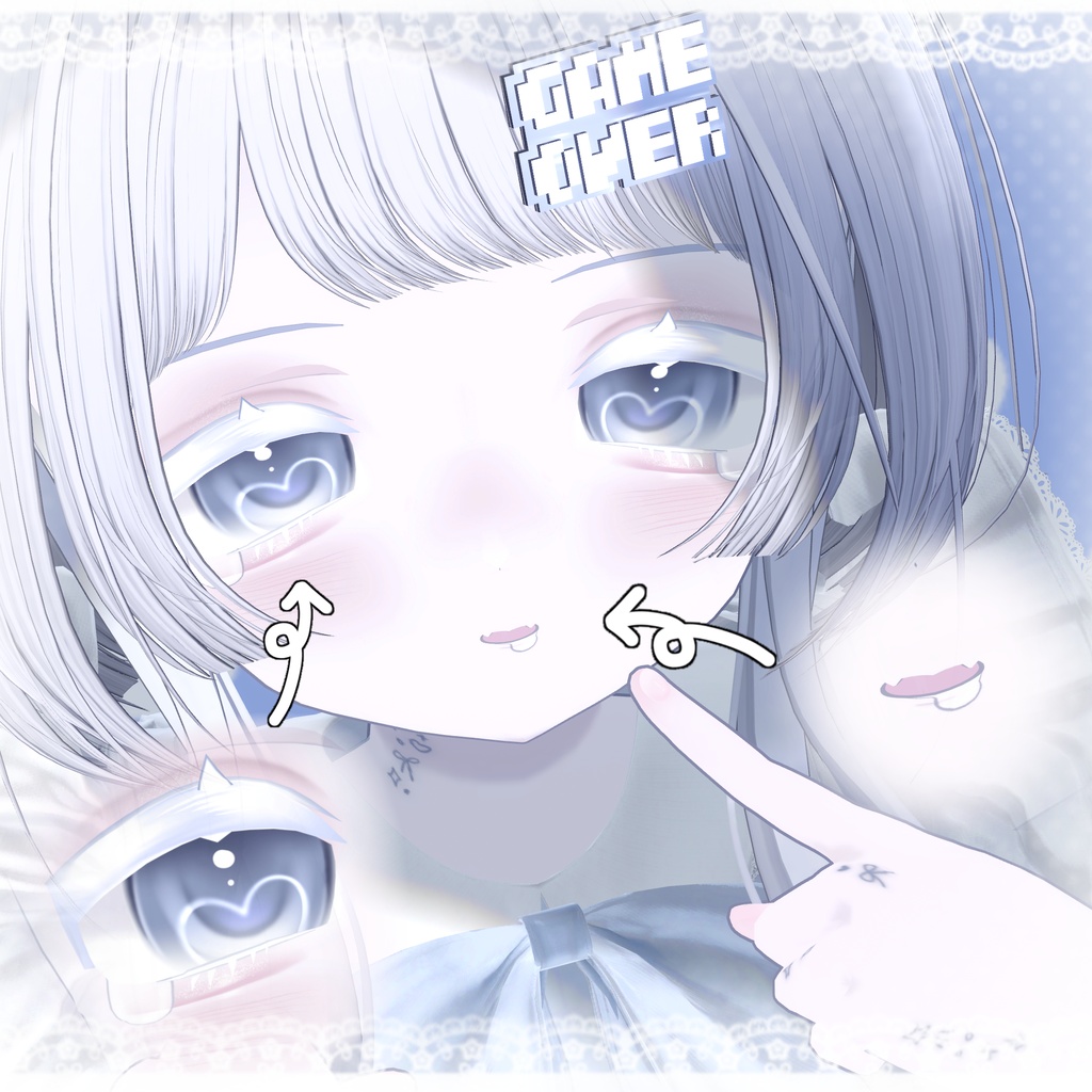 【うらら/Urara】涙目ドール | Teary Doll Makeup & Eye Texture