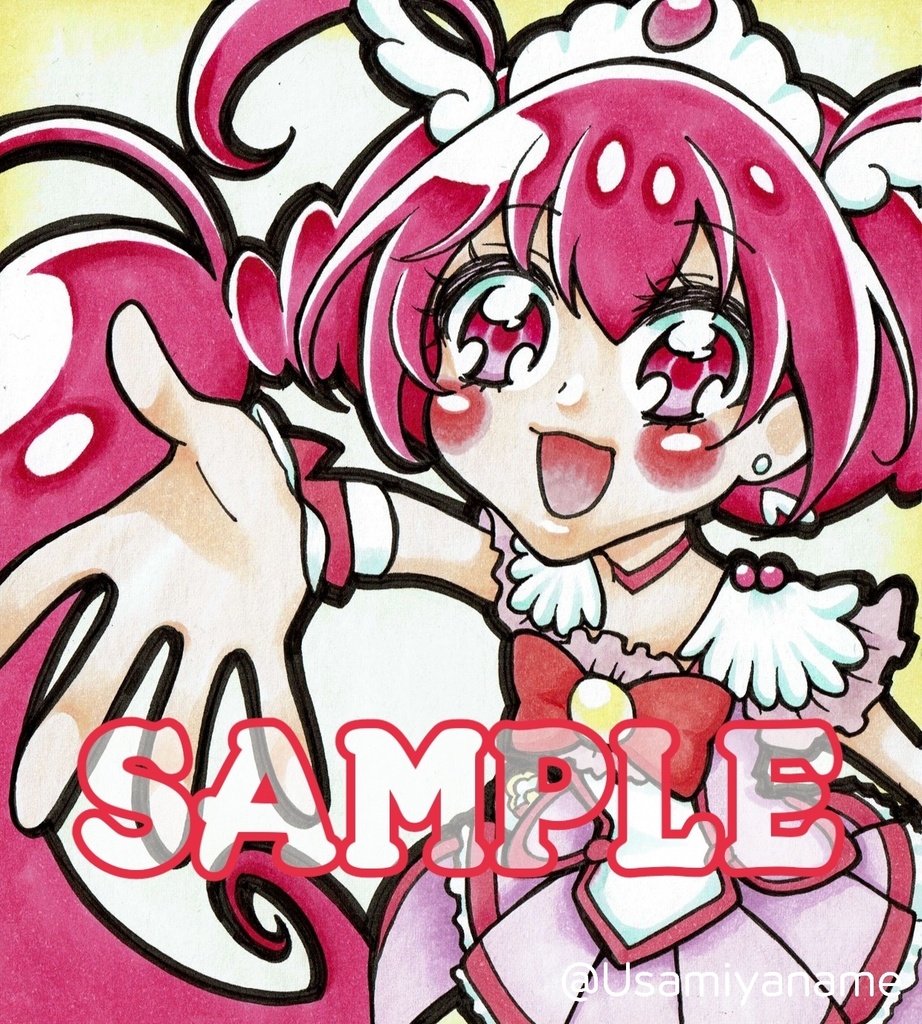 色紙 キュアハッピー 宇佐美弥奈芽 Booth