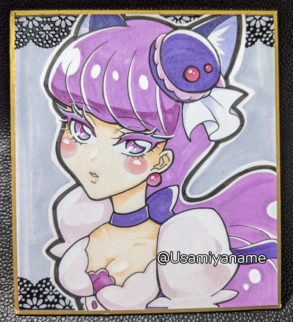 色紙 キュアマカロン 宇佐美弥奈芽 5 7おでライ札幌 Booth