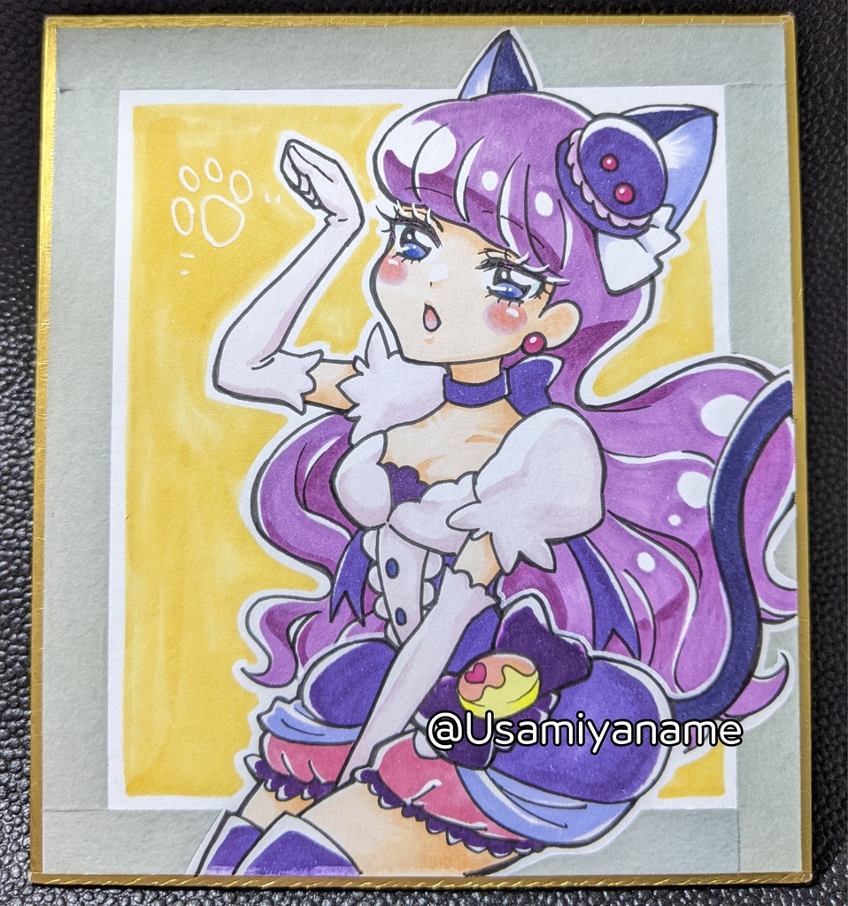 色紙 キュアマカロン 宇佐美弥奈芽 5 7おでライ札幌 Booth