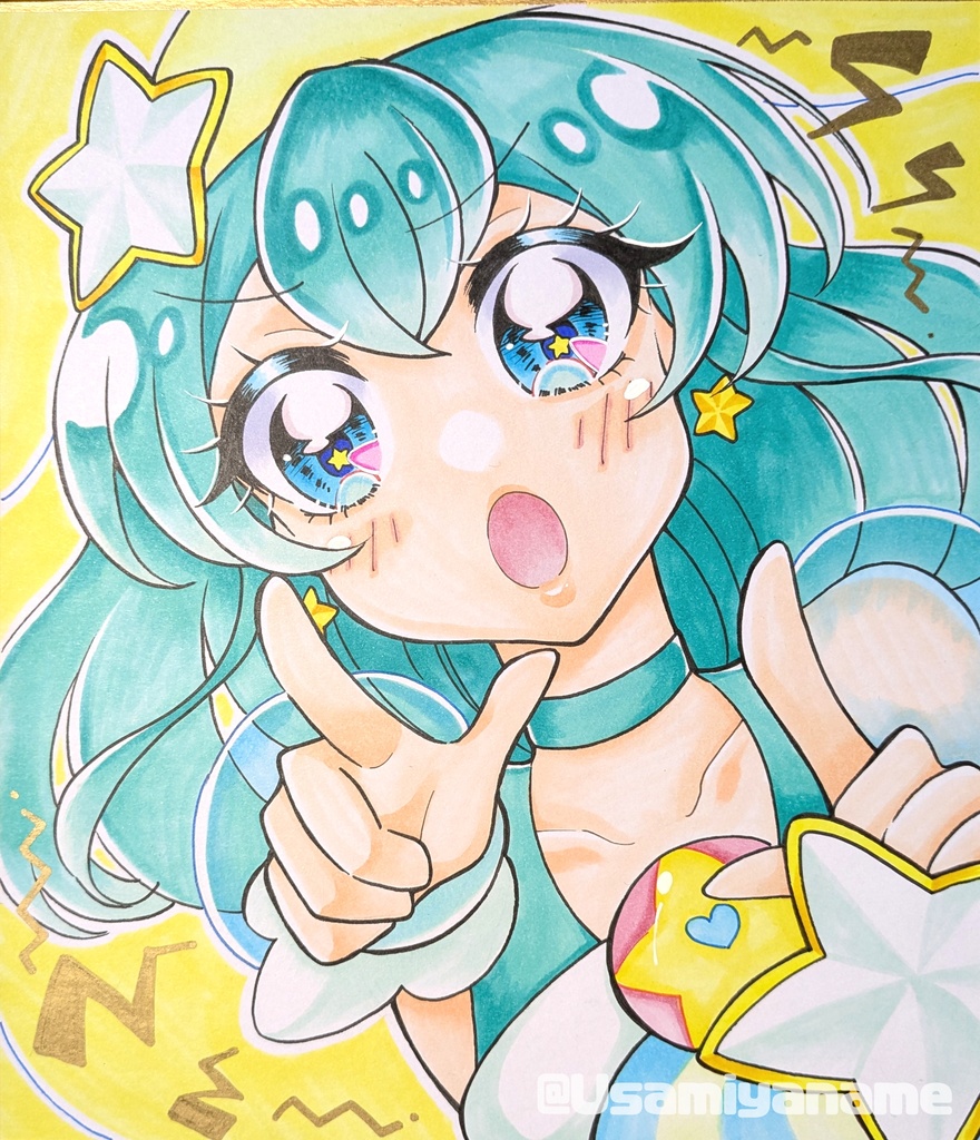 【色紙中】キュアミルキー色紙