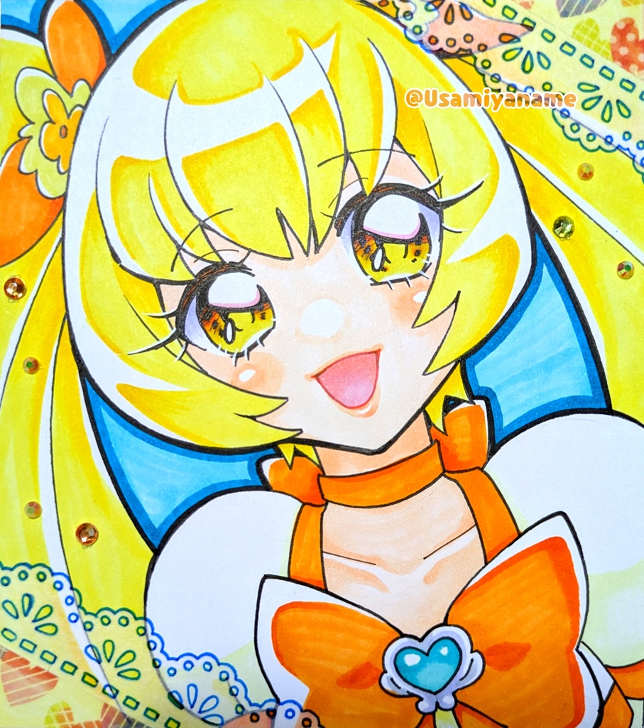 【色紙小】キュアサンシャイン
