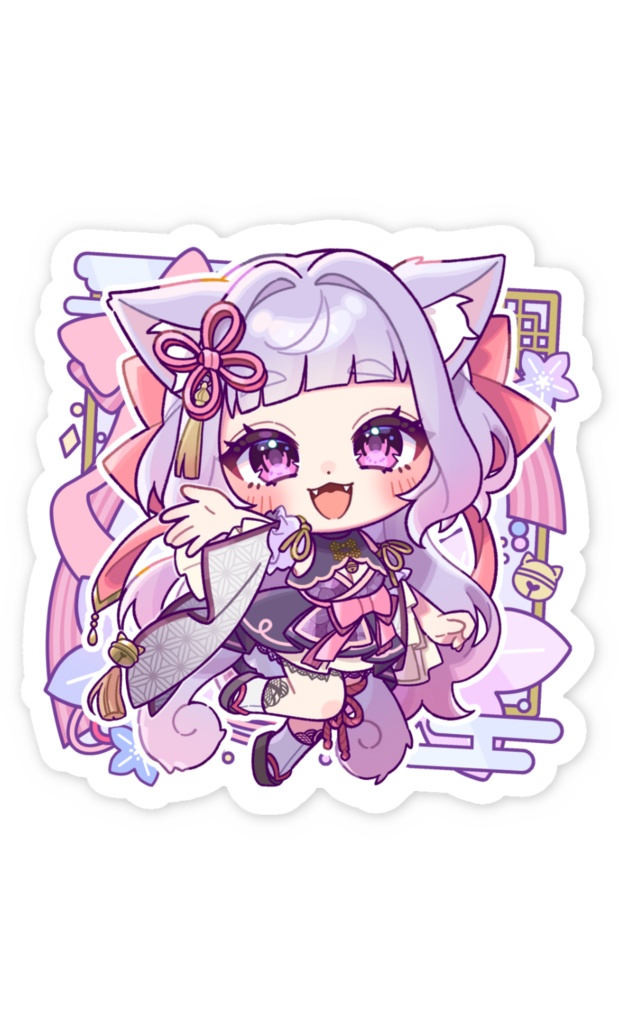 小紫てん_初配信記念ステッカー全3種類【再販】