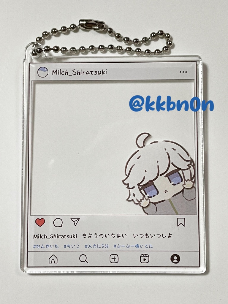 ちいこといっしょ某SNS風アクキー