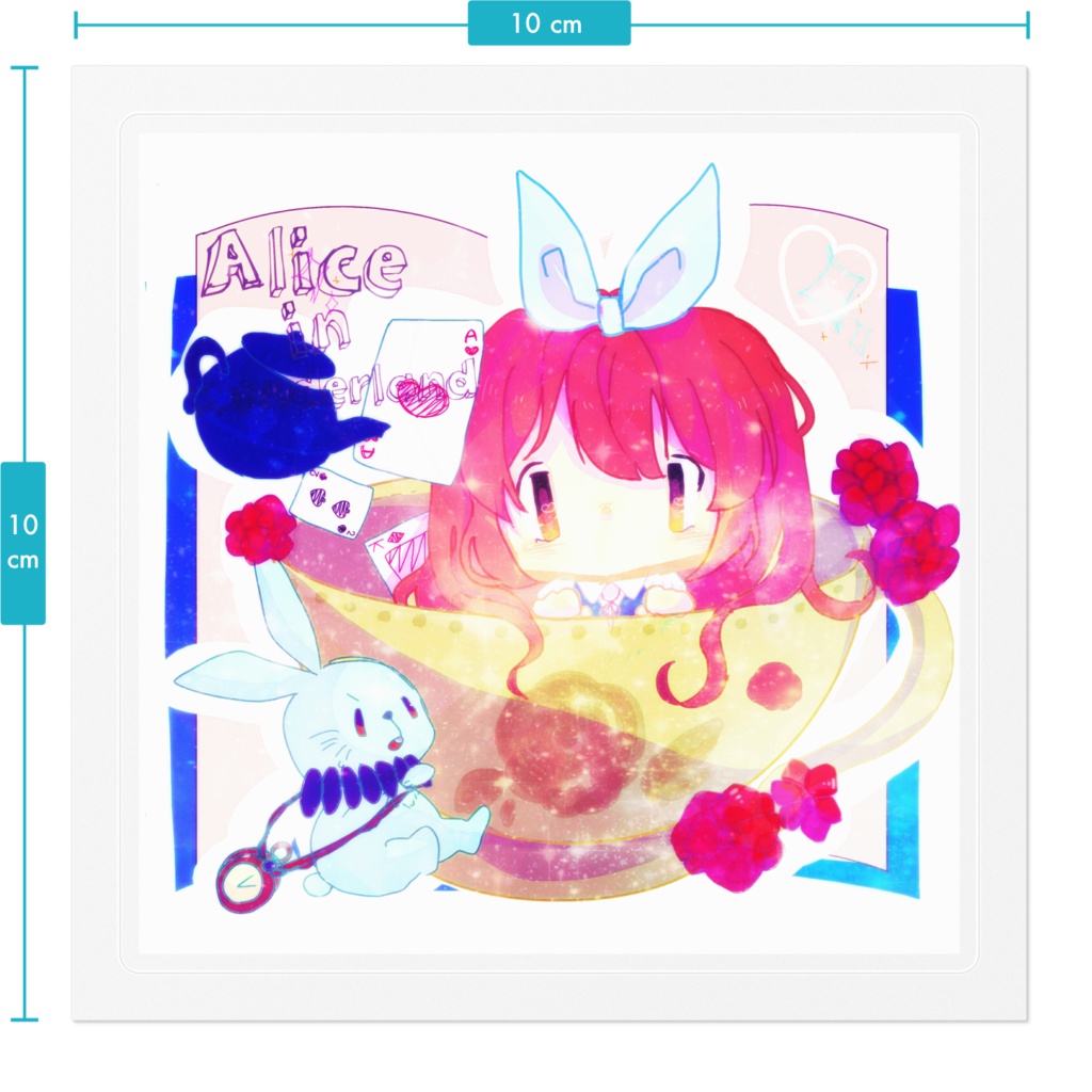 ティータイムアリスのステッカー