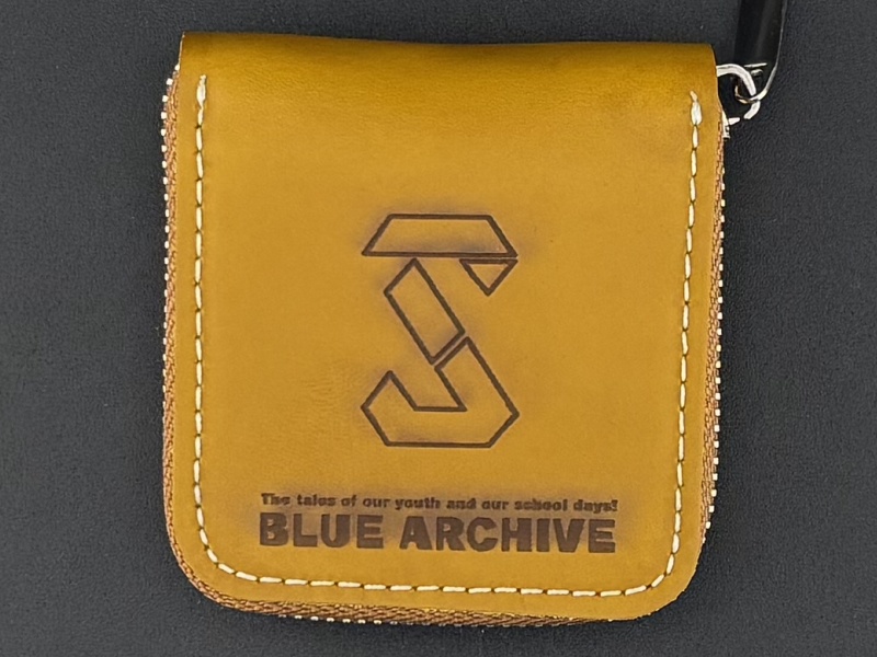 レザーコインケース 白洲アズサ イエロー