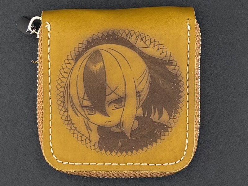 レザーコインケース　鬼方カヨコ　イエロー