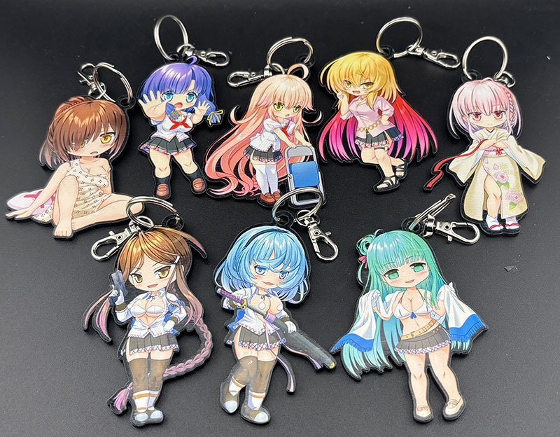ぬきたし　アクリルベースキーホルダーセット