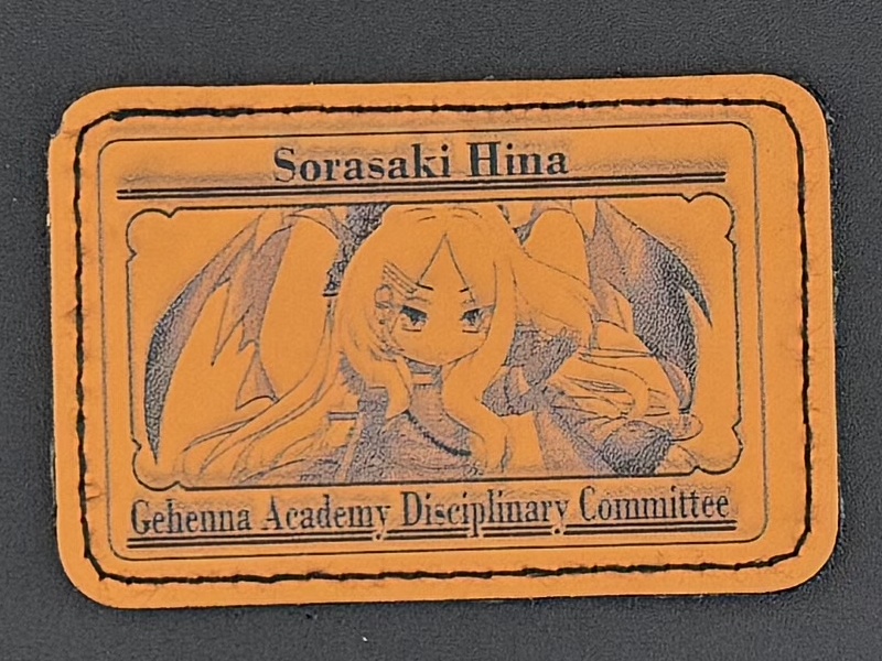 レザーパッチ　空崎ヒナ　ライトブラウン