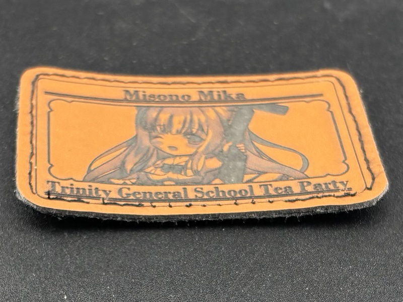 レザーパッチ 聖園ミカ ブラウン