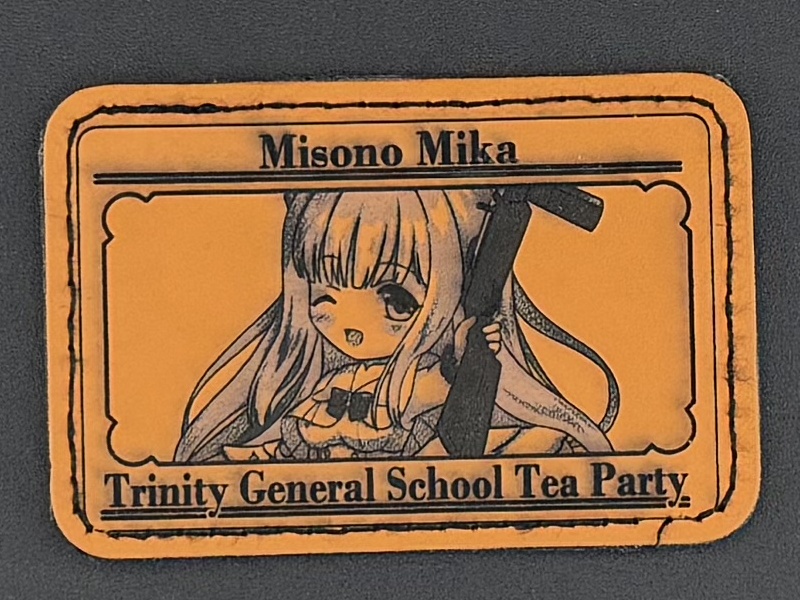 レザーパッチ　聖園ミカ　ライトブラウン