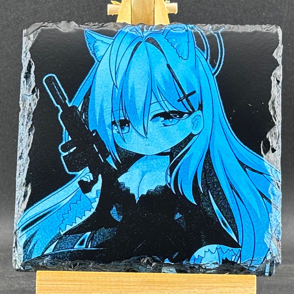 スレートコースター[ディスプレイ][Blue]　シロコ*テラー