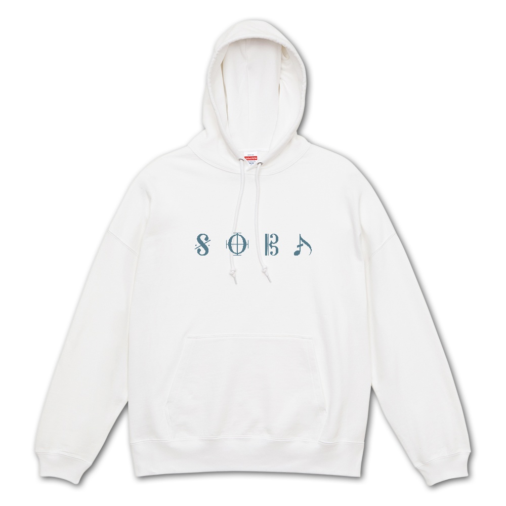 【SOBA HOODIE】ロゴプリントビッグシルエットスウェットプルオーバーパーカー
