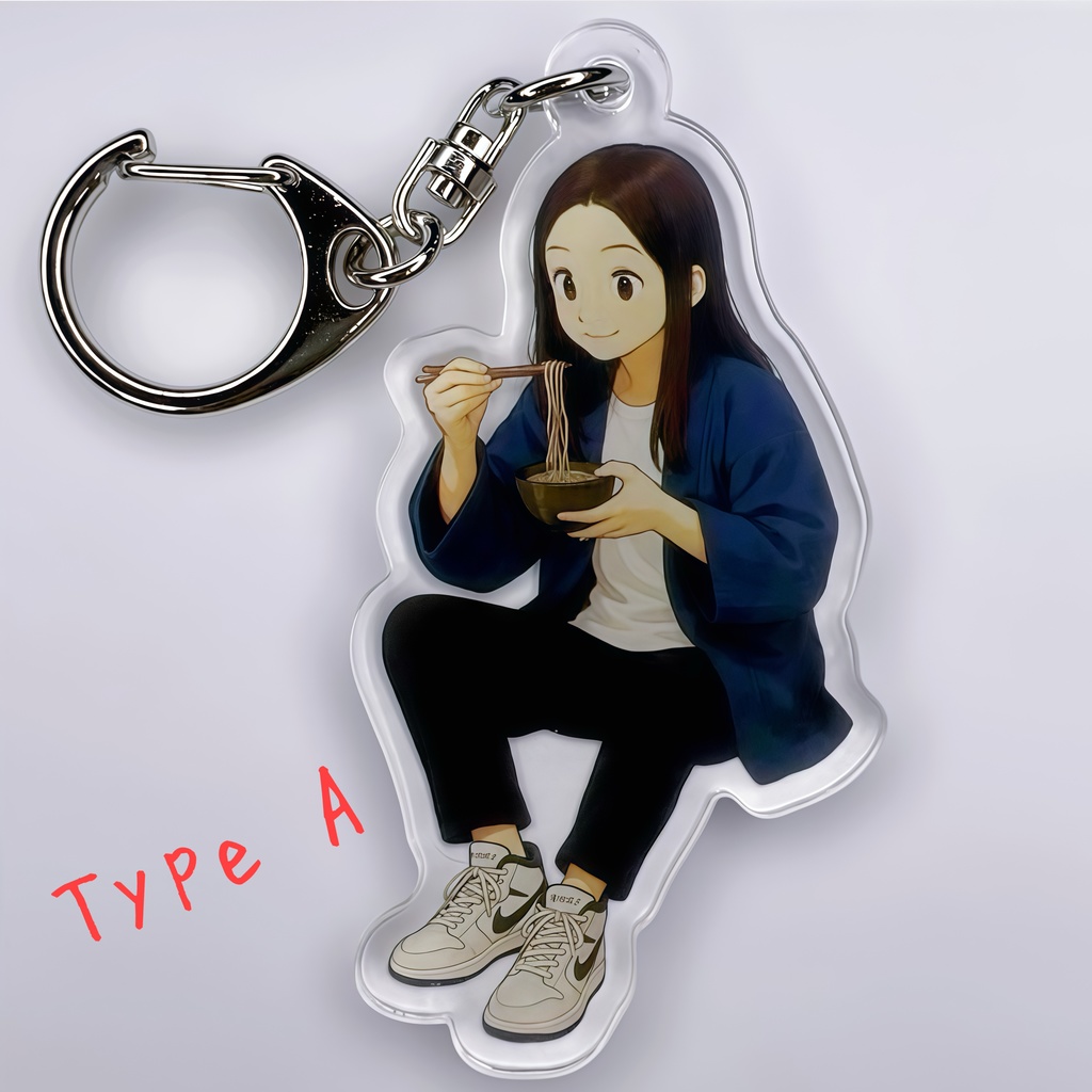 【SOBAアクキー】蕎麦食うhicoも好きずきアクリルキーホルダー