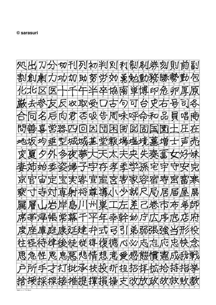 クセありフォント