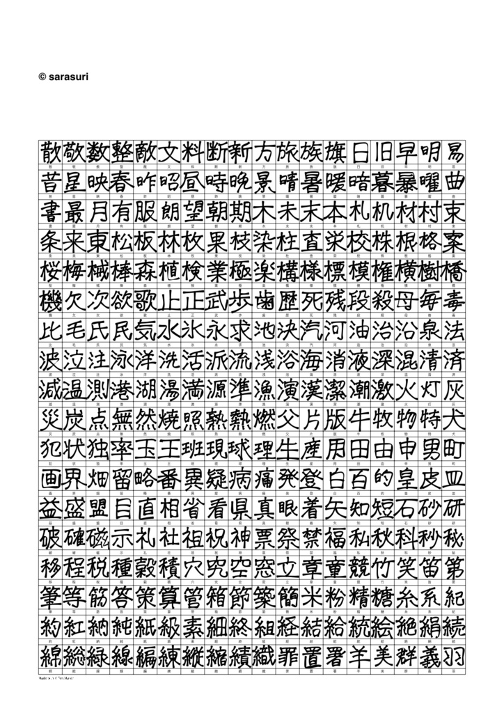 クセありフォント