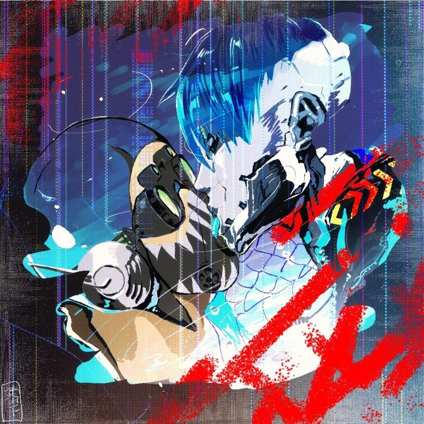 blue steel Acryl set