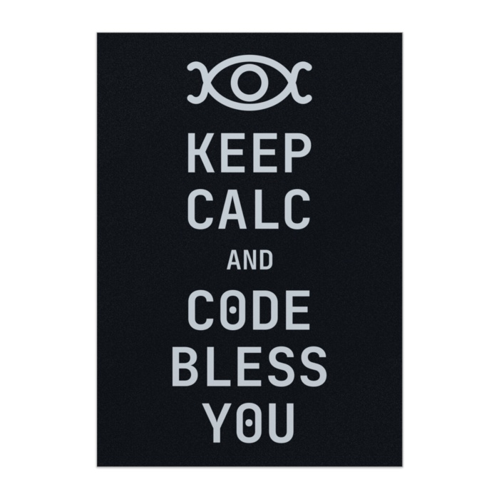 Keep Calc and C0de Bless Y0u