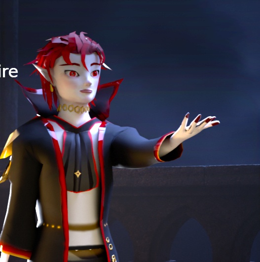 【Elric】病みかわゴシックヴァンパイア風3Dアバター Vampire gothic boy male avatar